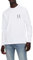 Armani Exchange Men's Long Sleeves, Front Print Logo T-Shirt, White, Extra Large