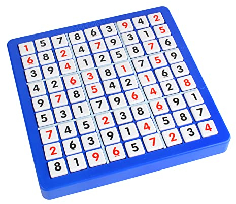 Larcele Plastik Sudoku-Spiel Set mit Schublade brettspiel Für Erwachsene und Kinder 81 Gitter Mit Anleitung SD-09