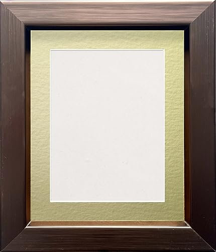 Frame Company Mirabelle Rose Gold Modern Wooden Picture Photo Frame With Gold Mount, A3 (16.5x11.75) for pic size A4 (11.75x8.25) *Choice of Size and Mount*