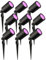 Ledvion - 9X RGBWW LED Strahler, Schwarz, IP65, 5W, RGBWW, 2 Meter Kabel, LED Strahler, Außen Garten Spot
