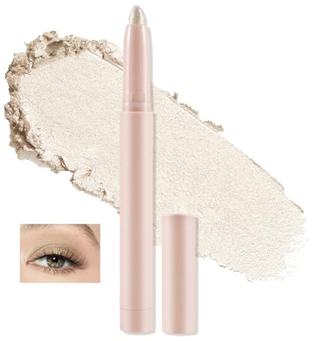 Boobeen Wasserfester Lidschatten-Stift, Creme-Lidschatten-Stift, Matte & Shimmer Crayon Langanhaltendes Lidschatten-Makeup, Schnell trocknend für Augenaufheller-Makeup
