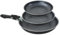 Non Stick Saucepan Set with Removable Handle, Pan with Detachable Handle, 3 Piece Cookware Set, Non-Stick Frying Pan Set for Induction Hobs, Set for All Hobs - 3 Piece