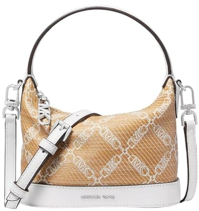 Michael Kors Wythe XS Umhängetasche mit Tragegriff oben (Natur-Optikweiß), Natural Optic White, X-Small