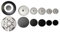 FIGEVIDA Kit 6 bruciatori completi di piattelli spartifiamma 5 fuochi + tripla corona per cucina piano cottura 6 fuochi - Made in Italy - EL02/1 PER Electrolux Rex Aeg Zanussi 3540136060..