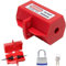 Waschmaschinen Steckerschloss, Stromstecker Schutzbox, Steckersafe mit Schloss,Steckdosenschloss, für Waschmaschine und Stromkabel, Stecker Tresor