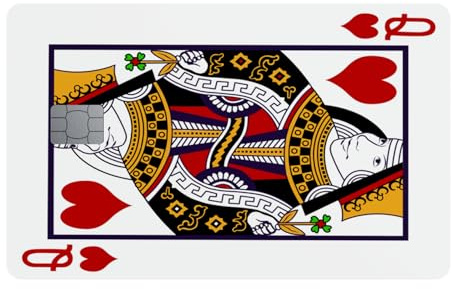 Spielkarte Kreditkarten Aufkleber | Transport, Debitkarte, Kreditkarte | Abdeckung & Personalisierung von Bankkarten | Blasenfrei, schlank, wasserdicht