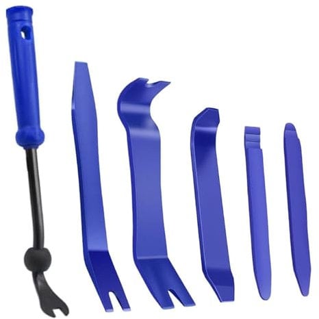 6 Pcs Car Trim Removal Tool,Car Upholstery Repair Kit,Car Door Audio Panel Trim Removal Set,Trim Remova-l Tool, Fasteners, Car Clips, Push Rivets, Molding, Dashboards, Interior Tri-m Tool.