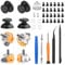 4 Stück Hall Effekt Sticks Kompatibel mit Play Station 5 PS5 Kontroller, Anti-Drift 3D Sticks mit 4 Joystick Thumbsticks 4 Joystick Protection Ring Reparatur Kit PS5 Conrtoller Zubehör