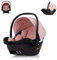 Chipolino i-Size Babyschale Duo Smart Gruppe 0+, Kissen, verstellbare Kopfstütze, Farbe:pink