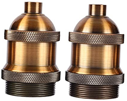 DIYEAH 2pièces Douille à Vis Pour Lampe Vintage Compatible Ampoules Utilisable Avec Suspensions Et Luminaires Rétro