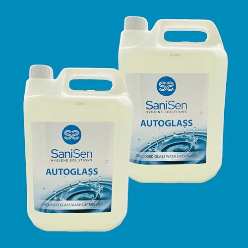 Beer & Glass Detergent for Enclosed Machines – Highly Concentrated (2 x 5 Litre) Economical | Hard Water Compatible | Sparkling, Taint-Free Glassware