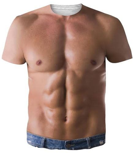 Viunychn faschingskostüme männer, Sixpack Shirt, muskelshirts Herren, Dart Jogginganzug Hemd Tshirts Muskelshirts Österreich Männer Ringelshirt Outfit Western Zum Muskelmann Lustige Muskel