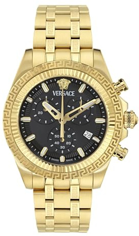 Versace Herren Chronograph Quarz Armbanduhr Fornax