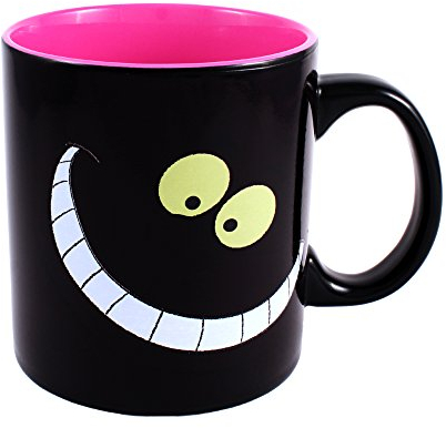 Silver Buffalo Alice in Wonderland Cheshire Cat 20 oz Heat Reveal Standard