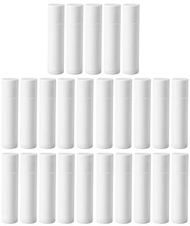 5ml leeren -Lasche Gloss Tube Lip Balm Flasche Pack von 25 (weiß)