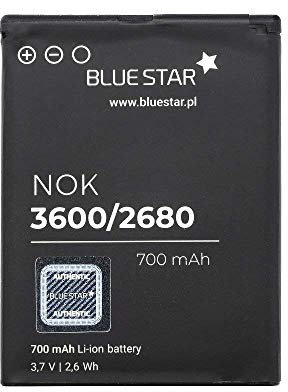 Bluestar Akku Ersatz kompatibel mit Nokia 3710 fold 700 mAh Austausch Batterie Accu Nokia BL-4S