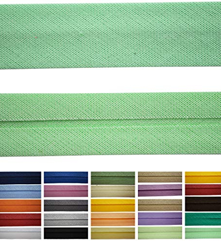 Roban Fashion Baumwoll Schrägband 16mm breit Textilband Blende in 24 Farben