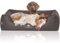 Knuffelwuff Orthopädisches Hundebett Wippo aus Velours mit Handwebcharakter Übergröße XXXL 155 x 105cm Schwarz - abnehmbarer Bezug - waschbar - für große, mittelgroße und kleine Hunde