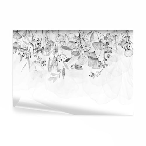 decomonkey Fototapete Pflanzen, 400x280 cm, XL, Natur Blätter, Vlies | Schlafzimmer, Wohnzimmer, Tapete, Fototapeten, Tapeten, Vliestapete, Wandtapete, moderne, Wandbild, Wand