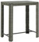 vidaXL Garten Bartisch Gartentisch Stehtisch Bistrotisch Partytisch Balkontisch Terrassentisch Gartenmöbel Grau 100x60,5x110,5cm Poly Rattan