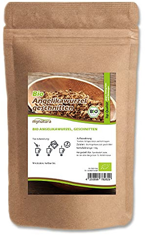 Mynatura Bio Angelikawurzel geschnitten I Tee I Engelwurzel I Engelwurz I Angelika Wurzel I Bio-Tee I Pflanzlich I Beutel (1000g)