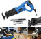 Säbelsäge 900W Elektrischer Reciprosäge mit Säbelsägeblätter 5 Stück, Elektro Säbelsäge 2800RPM, Variable Geschwindigkeit Tigersäge Stichsäge Handsäge Universalsäge für Holz & Metall