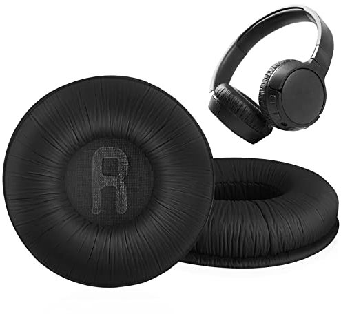 Cuscinetti di ricambio per cuffie JBL Tune600 T450 T450BT T500BT JR300BT (nero)