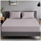 GC GAVENO CAVAILIA | Extra Deep 10(25cm) - Non Iron Percale Pollycotton Fitted Sheets (152 x 203 Cm) - King | Grey