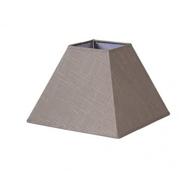 FABRILAMP - Lampenschirm Pyramide Tenorio E27 Graues Leinen 40dx18dx28h - FAB 176644028