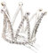 Luxylei Kleine Tiara -Krone Haarkamm Mini Prinzessin Tiara Kammmädchen Kopfstück Für Braut Hochzeit Prom Geburtstagsfeier