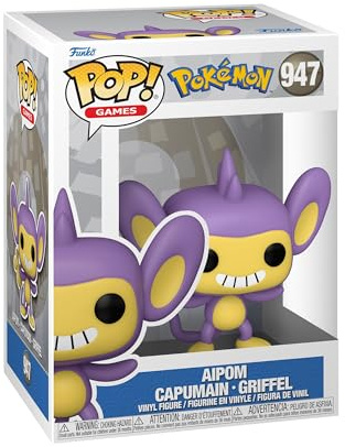 Funko POP! Games: Pokemon - Aipom - Collectable Vinyl Figure - Gift Idea - Official Merchandise - Toys for Kids & Adults - Video Games Fans - Model Figure for Collectors and Display