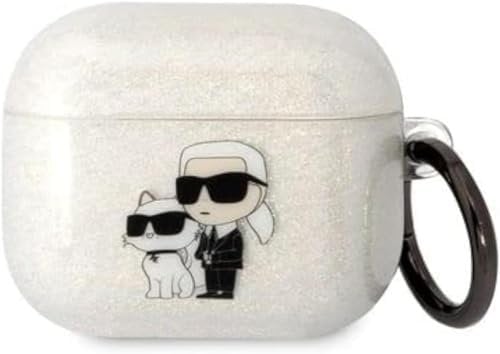 Karl Lagerfeld TPU Glitter NFT Karl & Choupette Hülle (transparent)