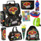10er Set Avengers Marvel Schulranzen ergonomischer Ranzen Federmappe Trinkflasche Brotdose Sporttasche Zuckertüte Aufgabenheft für die Grundschule. Geeignet ab der ersten Klasse der Grundschule.
