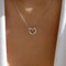 TseenYi Collar De Corazón De Cristal De Plata Cz Corazón Colgante Collar Boho Corazón De Amor Collar De Cristal Brillante Corazón Collar De Gargantilla De Cristal Amor Colgante Collar De Cadena