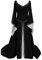 YUDATPG Medieval Dress Flare Long Sleeve Renaissance Dress for Women Peasant Chemise Halloween Costume Fairy Gothic Gown Nightgown Dress Up (as8, Alpha, xx_l, Regular, Regular, Black)