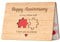 Happy Anniversary Card for Him Her - Bamboo Wedding Anniversary Cards for Couple Wife Husband Girlfriend Boyfriend