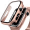 【2 Stücke】 DYAOLE Apple Watch Schutzhülle Kompatibel mit Apple Watch SE2/SE/6/5/4,Displayschutz PC schutzhülle für Apple Watch SE2/SE/6/5/4 schutzhülle(44mm,Rose Gold)
