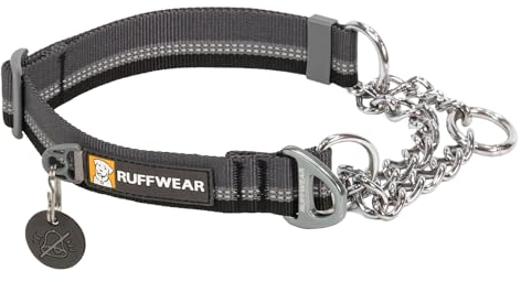 RUFFWEAR Chain Reaction Collar Hundehalsband, Farbe:Basalt Gray, Größe:M