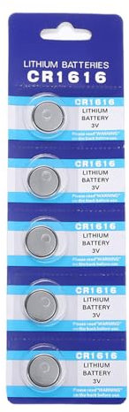 NYCEMAKEUP 5pc CR1616 Batterie a bottone ad alta potenza a bottone a bottone a bottone 3 V Button per orologio telecomando alimentazione chiave pulsante CR1616