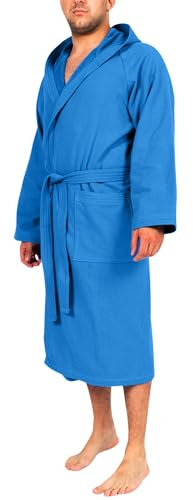 o-day Renato Balestra Accappatoio Microfibra Uomo Donna Salvaspazio Unisex con Cappuccio Tasche e Cintura Ideale per Viaggio Piscina Palestra Leggero Morbido (IT, Testo, XL, Regular, Regular, Royal)