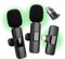Qhot Wireless Microphones for iPhone iPad,[Lightning], Clip on Lapel Lavalier Bluetooth Microphone for Video Recording, Live Streaming,PC, Laptop