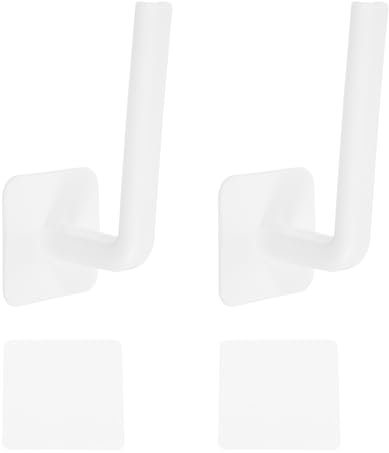 sourcing map 2 Pcs Hat Racks for Baseball Caps, Plastic Adhesive Hat Hooks Hat Organizer Hat Display Strong Hat Hangers for Wall Door Closet Office Bedroom, White
