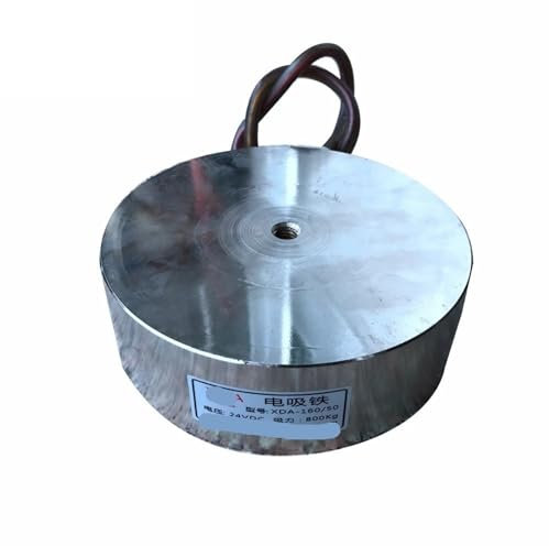 YJ-160/50 Halten Elektrische Saugnapf Elektromagnet Magnet Dc 12V 24V Saugnapf Zylindrischen Hebe 800KG 1 stücke(24V)