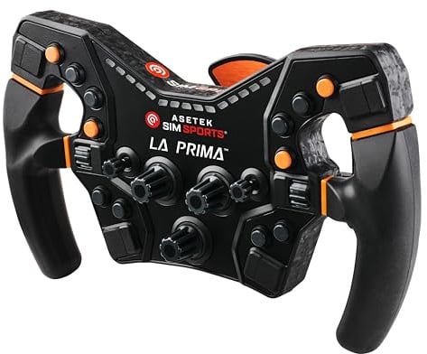 ASETEK La Prima Formula Gaming Volante | Sim Racing Volante per PC | Volante Premium Gaming per PC | Alta Precisione e Controlli Personalizzabili