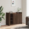 Somanki Sideboard Braun Eichen-Optik 100x35x75 cm Holzwerkstoff, Kommode Schlafzimmer, Kommoden & Sideboards, Wohnzimmerschrank, Flur Kommode, Zimmer Möbel - 848415