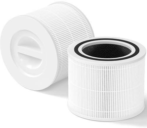 Avamia Air Purifier H14 HEPA Filter Replacement, 3-in-1 Activated Carbon Air Purifier Filter, 2 Pack