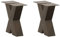 vidaXL Couchtischbeine X-Form 2 Stk. Naturstahl 30x(30-31) cm Stahl, Tischbein, Tischbein Metall, Esstischbein, Möbelbein, Schreibtischbein