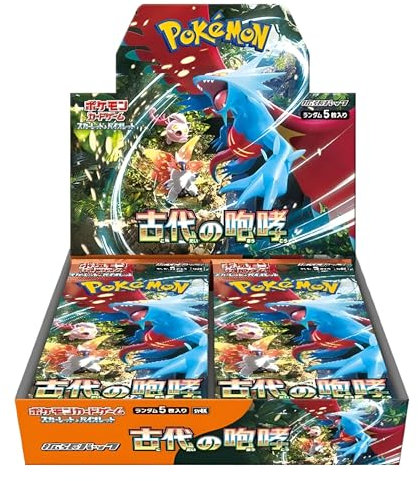 Pokemon TCG Ancient Roar Booster Box | 30x Japanese Pokemon Paradox Rift Booster Packs | Japanese Pokémon Cards | Scarlet & Violet Series | Titan Authenticated