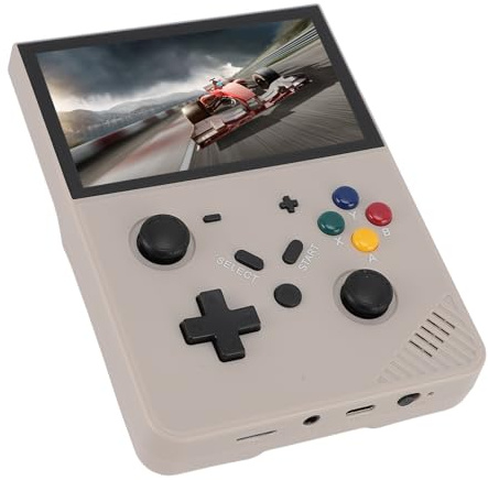 POENVFPO Handheld Game Console Retro Tragbarer Spieler 4.3in IPS -Bildschirm mit 20000 Klassischen Spielen Ideal für Heim- und Reisespiele ABS Material (128GB)