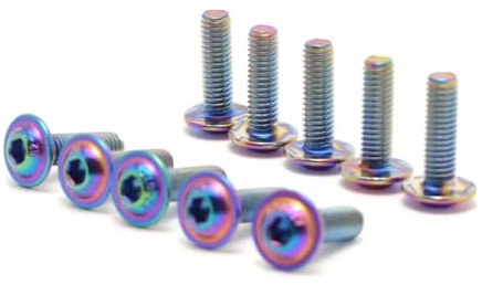 ZNAGDFVW Schrauben für Motorräder 1Satz Schrauben 304 Edelstahl Schrauben Dekorativ M6 X 20mm/M5 X 16mm Motorradschrauben Motorradbefestigungsschrauben(Multi-colored10)